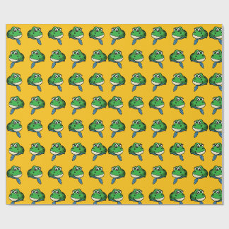 Smiling Frog Wrapping Paper
