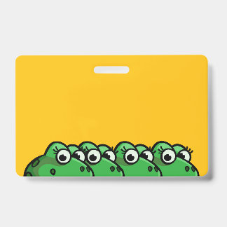 Smiling Frogs ID Badge