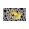 Smiling Gecko on black dots + your text