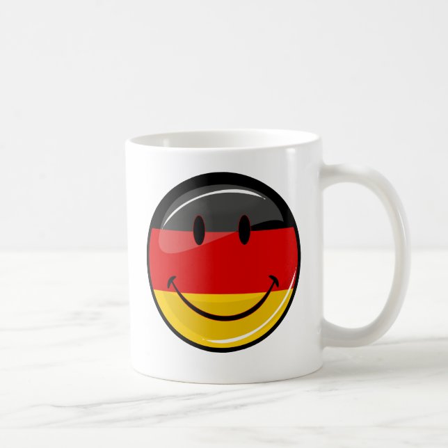 Smiling German Flag Coffee Mug (Right)