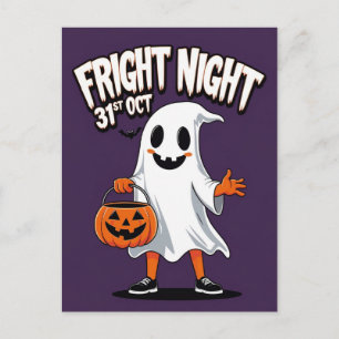 Smiling Ghost Fright Night Invitation