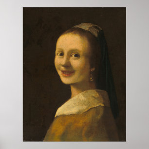 Smiling Girl - Johannes Vermeer Fine Art Poster