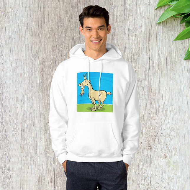 Smiling Goat Cartoon Farm Animal Hoodie (Creator Uploaded)