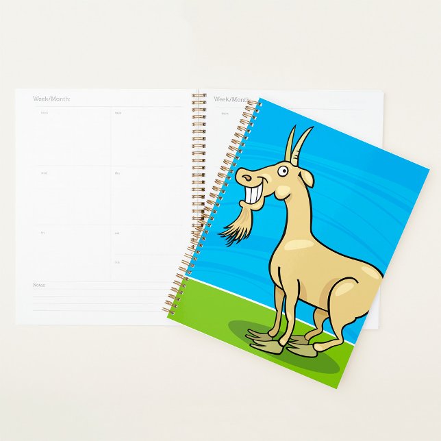 Smiling Goat Cartoon Farm Animal Planner (Creator Uploaded)