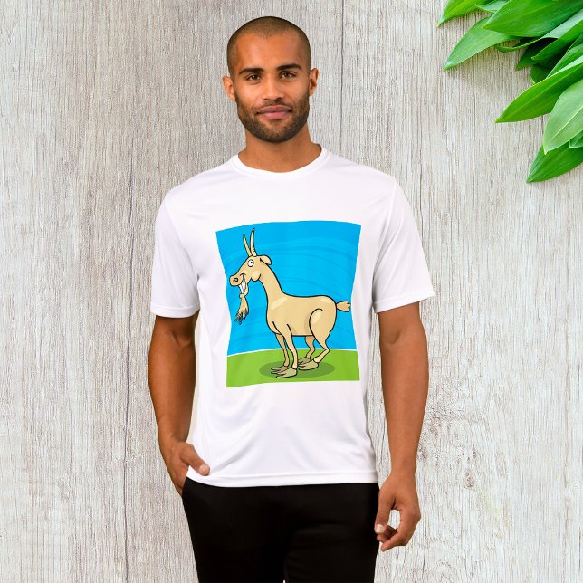 Smiling Goat Cartoon Farm Animal T-Shirt (Creator Uploaded)