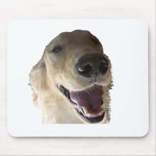 Smiling Golden Retriever Mousepad