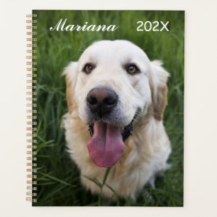 Smiling Golden Retriever Planner