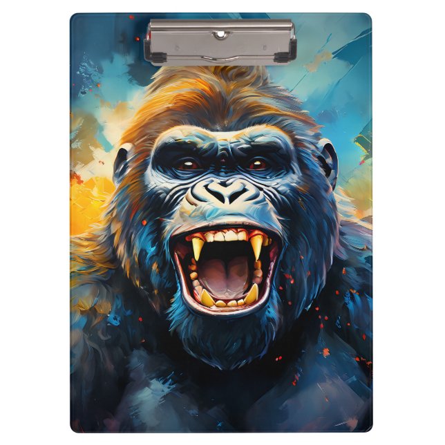 Smiling Gorilla  Clipboard (Front)