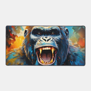 Smiling Gorilla  Desk Mat