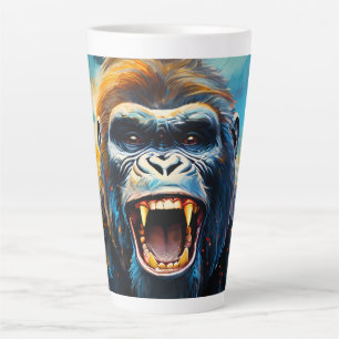 Smiling Gorilla Latte Mug