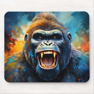 Smiling Gorilla  Mouse Pad