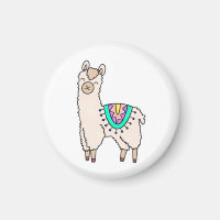 smiling happy llama alpaca cartoon animal drawing