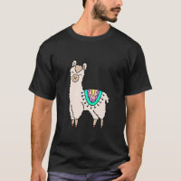 smiling happy llama alpaca cartoon animal drawing