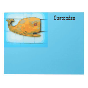 smiling happy whale Thunder_Cove Notepad