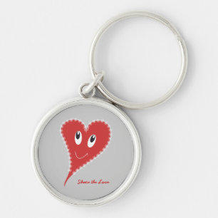 Smiling Heart Valentine’s Key Ring