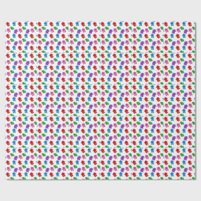 Smiling Hippo Collection Wrapping Paper (Flat)