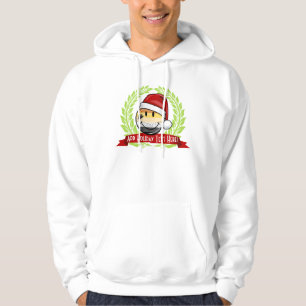 Smiling Holiday Gay Bear Pride Flag Hoodie
