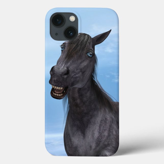 Smiling Horse Case-Mate iPhone Case (Back)