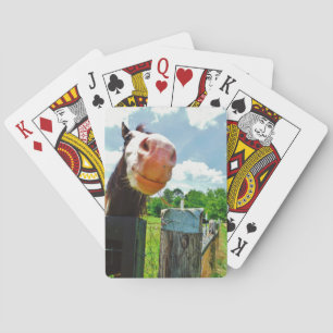 Smiling Horse Playing Cards
