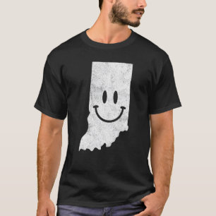 Smiling In In U2013 Indiana Happy Face T-Shirt