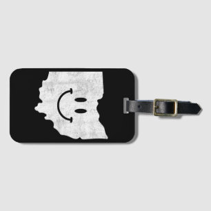Smiling in OH – Funny Ohio Happy Face Luggage Tag