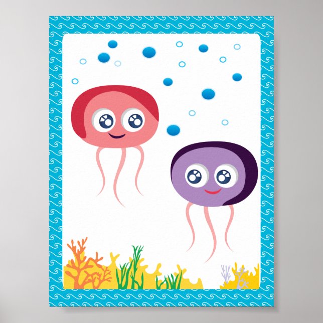 Smiling Jellyfish Poster (Front)