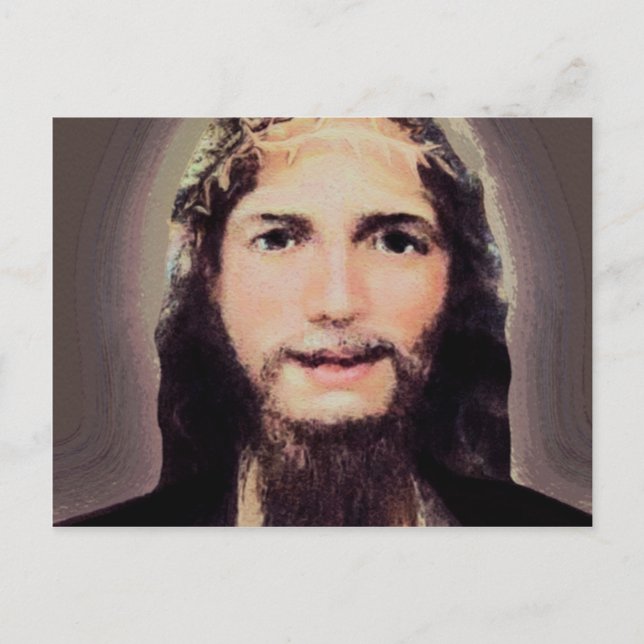 Smiling Jesus Postcard (Front)