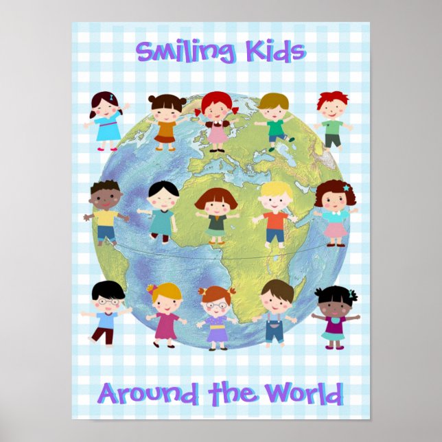 Smiling Kids Around the World Poster (Front)