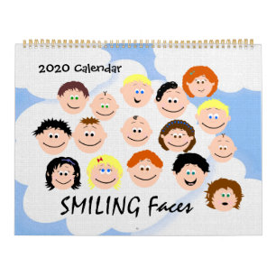 Smiling Kids Faces Personalise Your Own Calendar