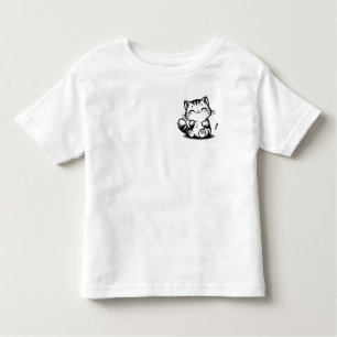 Smiling Kitty Delight Toddler Fine Jersey T-Shirt