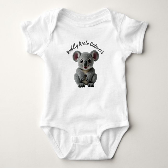 Smiling Koala Baby Romper Baby Bodysuit (Front)