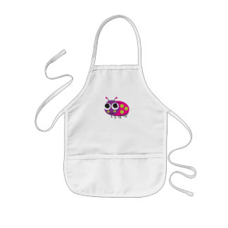 Smiling Ladybug on Children's Apron