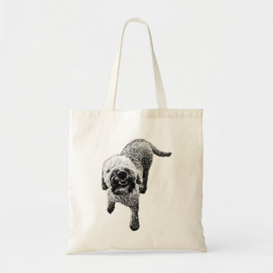 Smiling Lagotto Tote – Walking Dog Print Bag