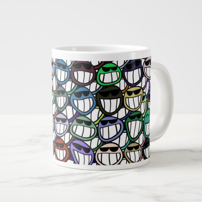 Smiling Large Coffee Mug (Front Right)
