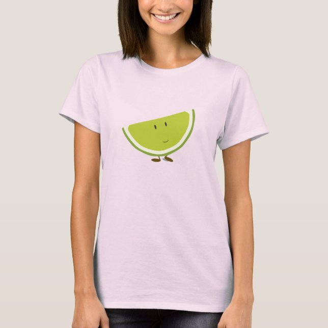 Smiling lime slice T-Shirt (Front)