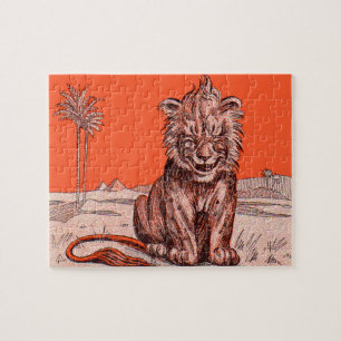 smiling lion jigsaw puzzle