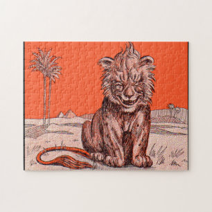 smiling lion jigsaw puzzle