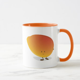 Smiling Mango Character Mug