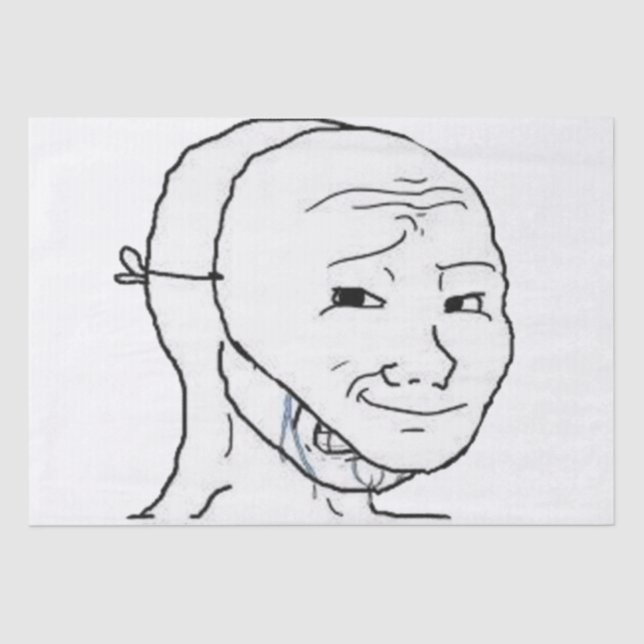 smiling mask tissue paper (Front)