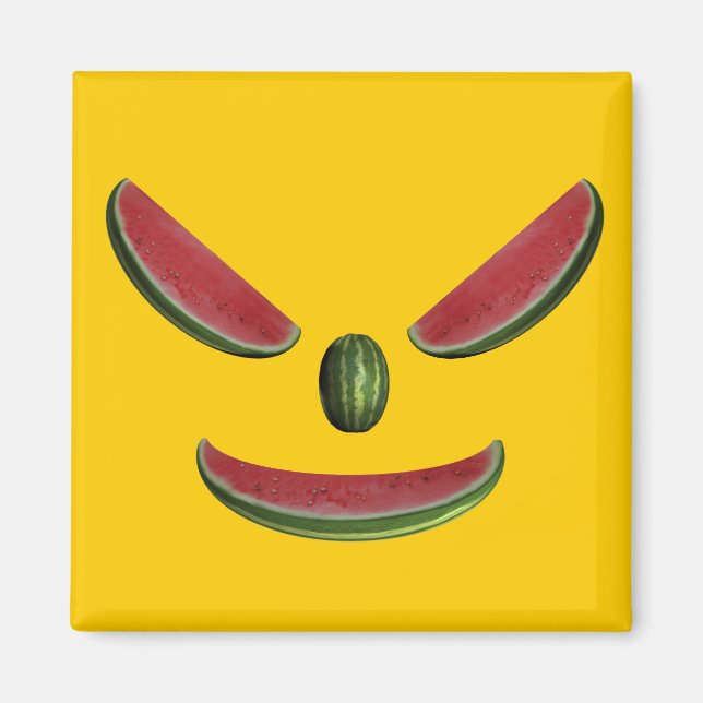 Smiling Melon Face Magnet (Front)