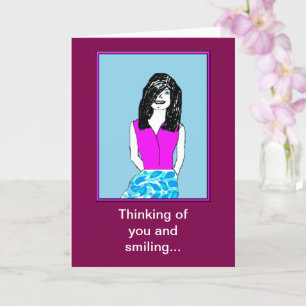 Smiling Miss You Greeting Card