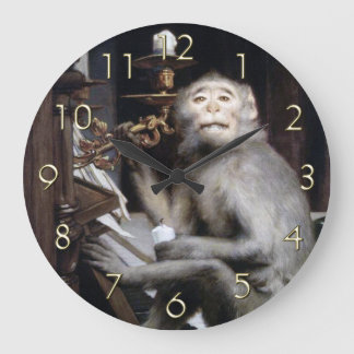 Smiling Monkey Large Clock