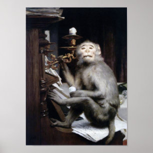 Smiling Monkey Poster