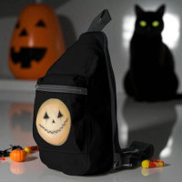 Smiling Moon Illustration Fantasy Halloween Art