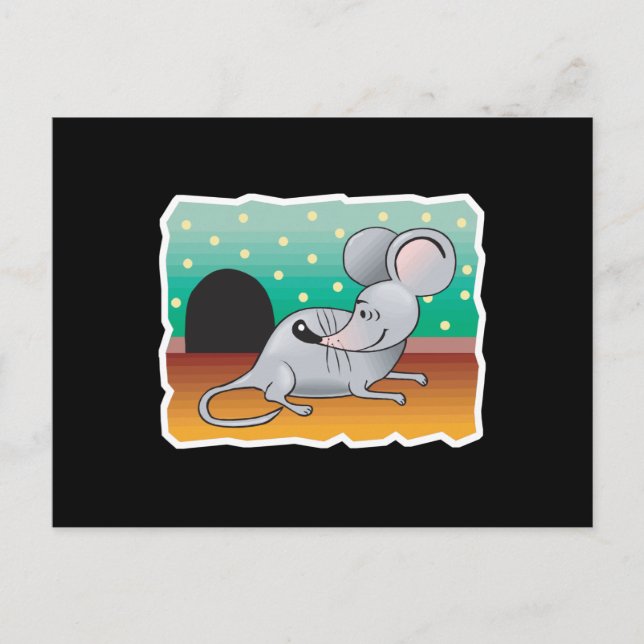 smiling mouse postcard (Front)