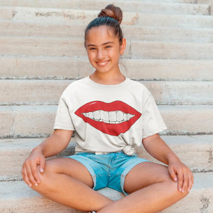 Smiling Mouth Girls T-Shirt