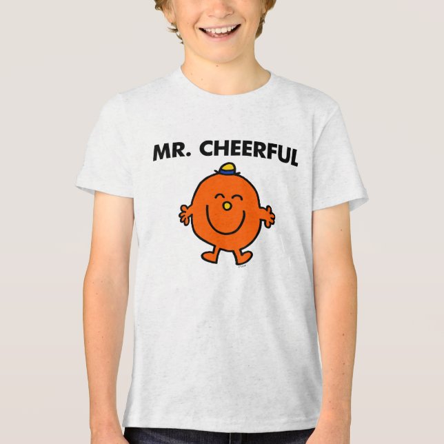 Smiling Mr. Cheerful Tri-Blend Shirt (Front)