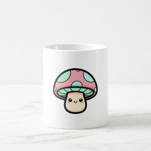 Smiling Mushroom – Cute Kawaii Illustration Coffee Mug