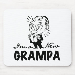 Smiling New Grampa T-shirts and Gifts Mouse Pad
