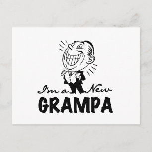 Smiling New Grampa T-shirts and Gifts Postcard